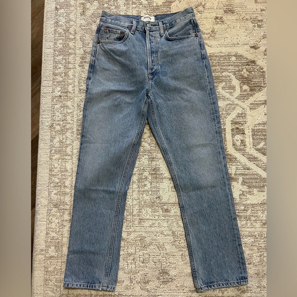 Agolde women’s Riley High Rise Straight Crop Jean